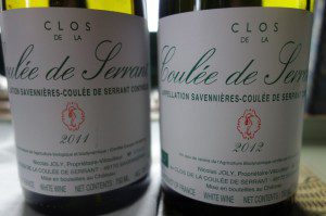 Clos de la Coulee de Serrant 2011 and 2012