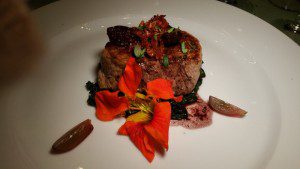 Veal Tenderloin with Figs and Grapes