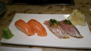 Salmon and Spanish Mackeral Sushi