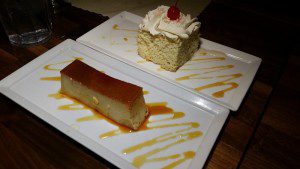 Flan and Tres Leches