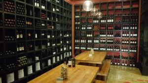 Pizza Romana’s wine room Pizza Romana’s wine room